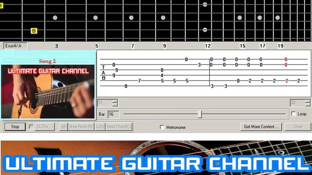 [Guitar Solo Tab] Song 2 (Blur) смотреть онлайн