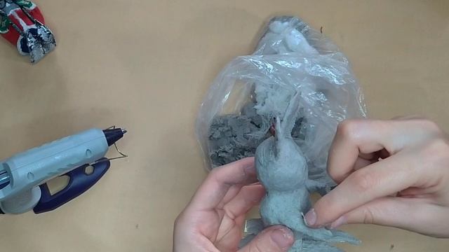 Ёлочная игрушка "Зайка"|Папье-маше смотреть онлайн