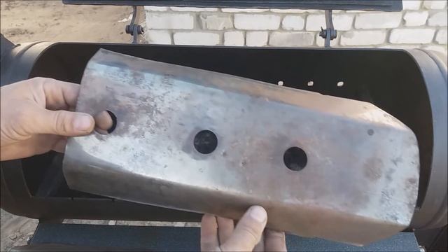 Коптильно барбекюшный комплекс из газового балона. Smoker Barbecue Grill.