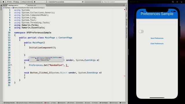 Save User Settings with the Xamarin.Essentials Preferences API смотреть онлайн