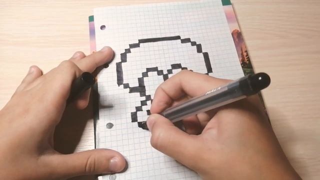 Рисую Сквидварда по клеточкам смотреть онлайн