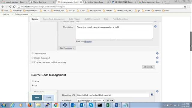 String parameter in jenkins смотреть онлайн