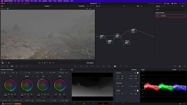 DaVinci Resolve 18 - Depth Map and Surface Tracker Tutorial смотреть онлайн