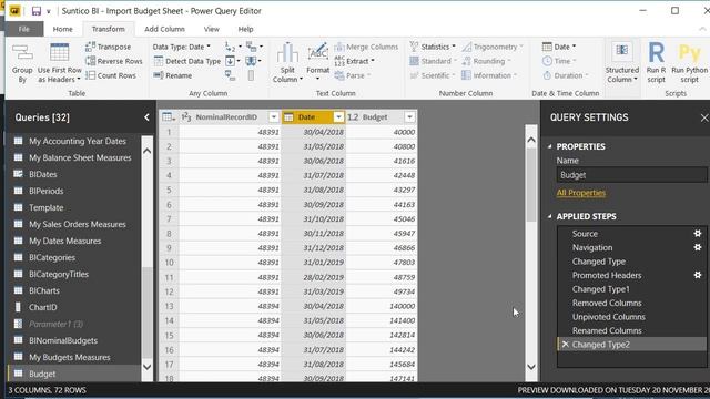 How to import a budget spreadsheet into Power BI for variance analysis смотреть онлайн