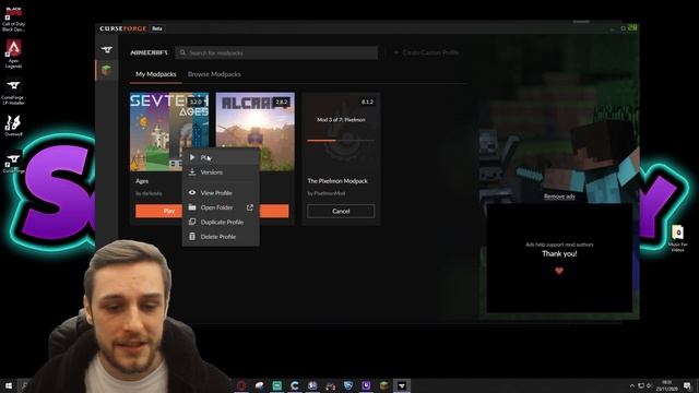 NEW Curseforge App How To Install Minecraft Mods + How To Add Ram + How to Change Version смотреть онлайн