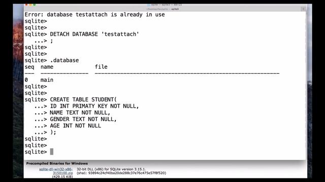 How to create Tables in s SQLite смотреть онлайн