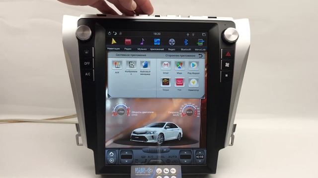Штатная магнитола для Toyota Camry V50/55 Tesla Style