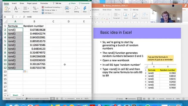 1.1 Introduction to basic idea of simulation using Excel смотреть онлайн