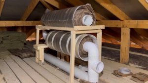 Вентиляция в частном доме. Канальный вентилятор. Шумогаситель.