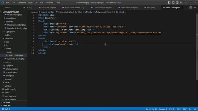 Laravel 10 Infinite Scrolling смотреть онлайн