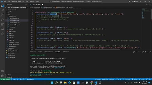 Typescript + ReactJS + Mui + Validation 예제 смотреть онлайн