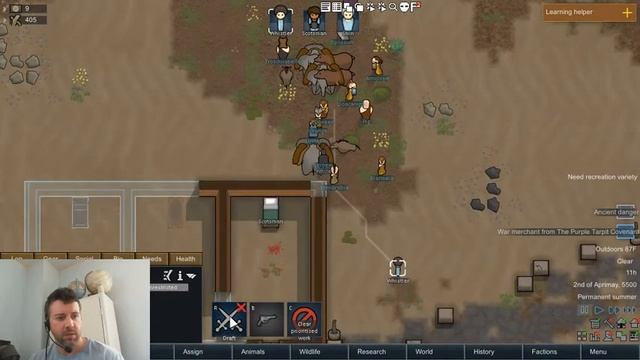 Cannibal Crossing| RimWorld B19 S1 E1| The Origins of Cannibal Crossing смотреть онлайн