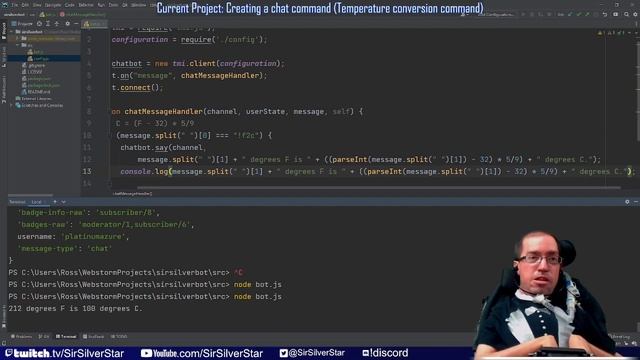 Build a Twitch bot from scratch - Chat Commands смотреть онлайн