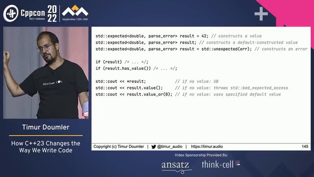 How C++23 Changes the Way We Write Code - Timur Doumler - CppCon 2022 смотреть онлайн