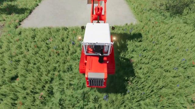 LOAD AND TRANSPORT OF COLORS.! CRAWLER LOADER, TOW TRUCK, MOTORCYCLE, KAWASAKİ-Farming Simulator 22 смотреть онлайн