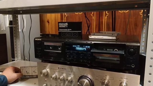 Sony stereo cassette deck TC-WE505 кассетная дека смотреть онлайн