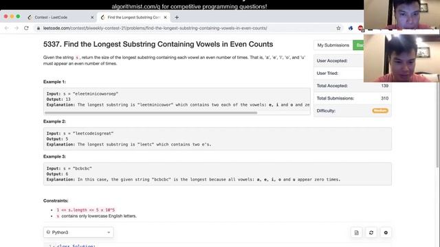 Leetcode Biweekly Contest 21 (167th) with commentary смотреть онлайн