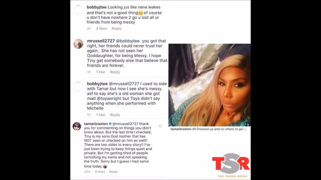 TAMAR CLAPS BACK ON INSTAGRAM FOR PEOPLE SAYING SHE NOT A GOOD GODMOTHER TO BABY HEIRESS смотреть онлайн