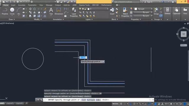 AutoCAD 2 4 MODIFYING SKETCH OFFSET смотреть онлайн