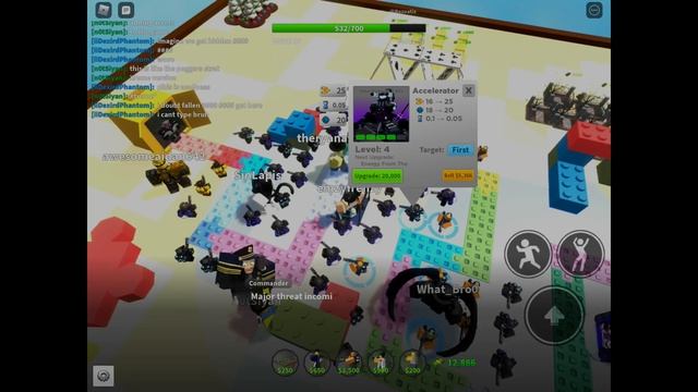 64 Accelerators VS. Fallen King || Roblox Tower Defense Simulator смотреть онлайн