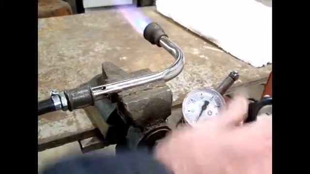Горелка самодельная угловая на 1/2 дюйма. Angular homemade burner test 1/2" смотреть онлайн