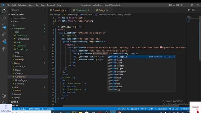 Responsive Contact Section with React and Tailwind CSS смотреть онлайн