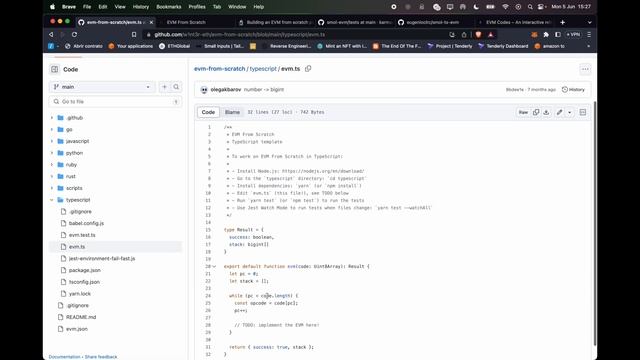 Codeando una EVM en typescript, parte 1, stack, memoria y execution context смотреть онлайн