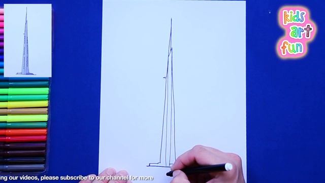 How to draw Jeddah Tower, Saudi Arabia смотреть онлайн