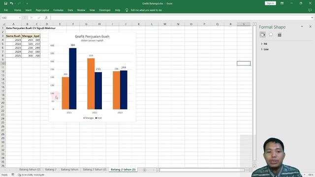 Cara Mengubah Angka dan Skala Axis di Grafik Excel смотреть онлайн