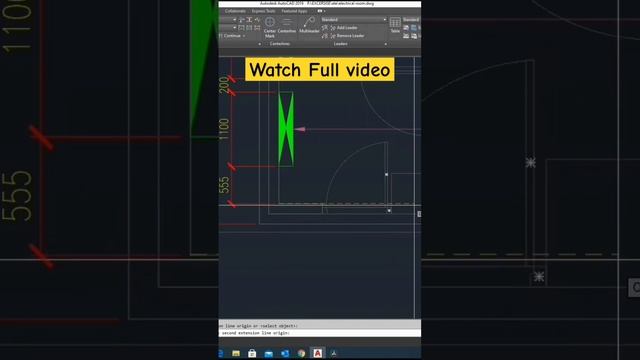 dimesion electrical room in autocad #construction смотреть онлайн