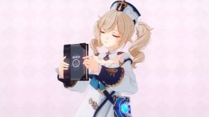 Barbara de Genshin Impac cheese slap meme