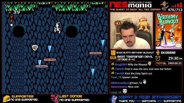 477/714 The Bugs Bunny Birthday Blowout - NESMania смотреть онлайн