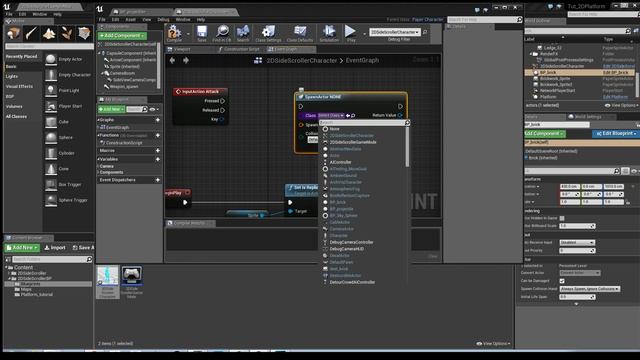 Unreal Engine 4 2D Projectile Destroy Actor Tutorial смотреть онлайн