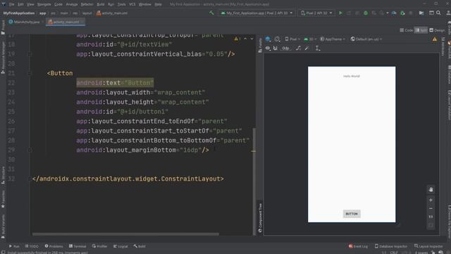 Android Studio #2 - Create a Button quickly смотреть онлайн