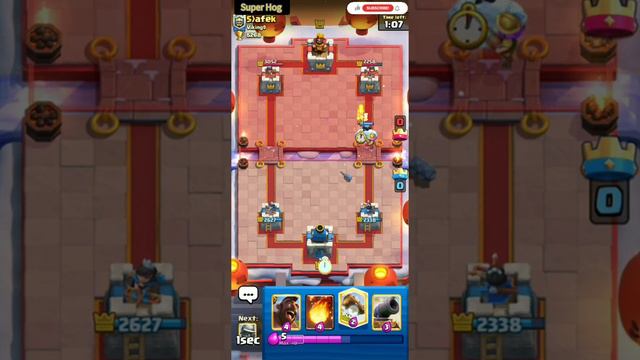 Clash royale | 2.6 Hog cycle VS Golem, Witch, Giant and Wizard 😎💪 смотреть онлайн
