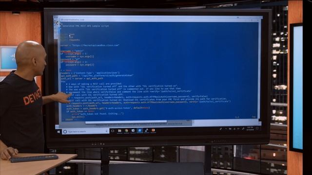 Devnet Demo FMC objects and CRUD ops using API смотреть онлайн