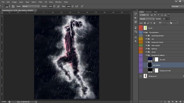 Photoshop Tutorial | ThunderStorm Photoshop Action смотреть онлайн