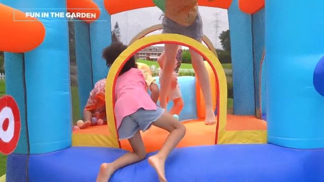 Домашний надувной батут «Веселая игра» 4*4*2,5 м смотреть онлайн