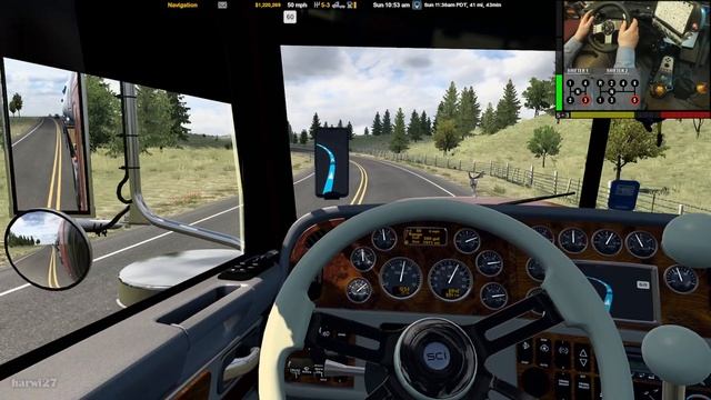 ATS | 055 | With Reservoir Tanks to Grangeville | Double Flatbed | Peterbilt 379 смотреть онлайн