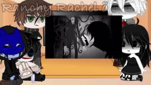 Creepypasta react to Jeff vs. Slenderman | +someone | Gacha Club React