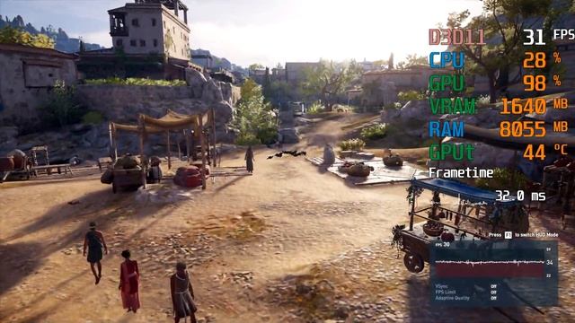 GeForce GTX 750 ti -- AMD Ryzen 5 3600 -- Assassin's Creed AC Odyssey Benchmark смотреть онлайн