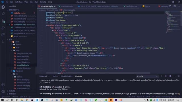Laravel Vue Comments Part03 смотреть онлайн