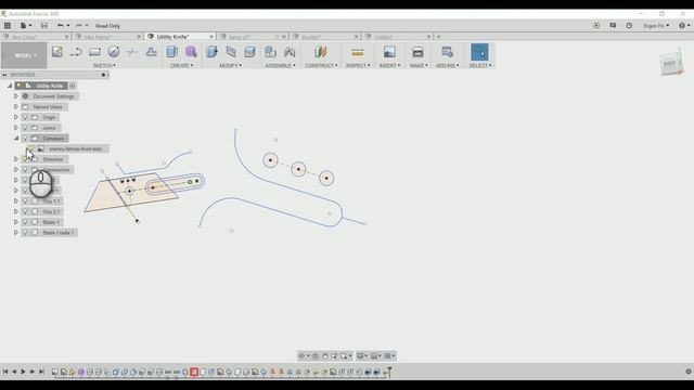 Fusion 360 - Interface - 3 (Browser and Time Line) - Браузер и Таймлайн смотреть онлайн