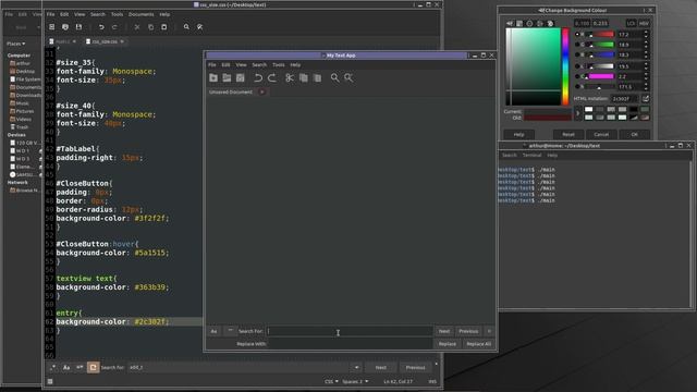GTK GUI CSS Style смотреть онлайн