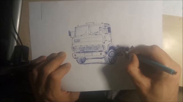 #Угар.#Шок!! Я рисую Камаз! Рисуем Камаз по памяти смотреть онлайн