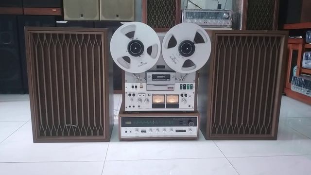 đầu Băng Cối Sony TC 7760 Amply Sansui 2000a Loa Kenwood Kl 888a
