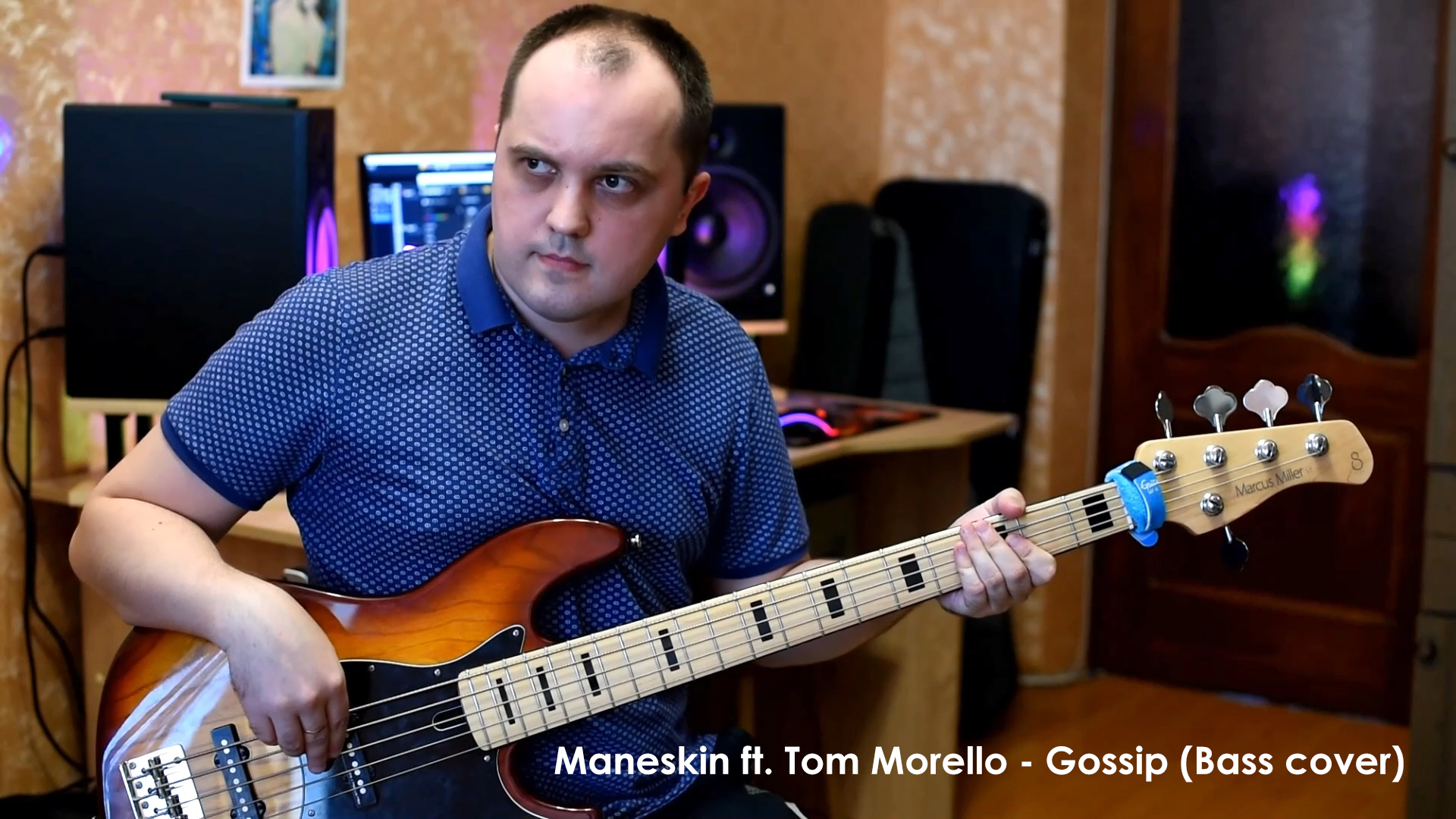 Maneskin Ft Tom Morello - Gossip (Bass Cover)