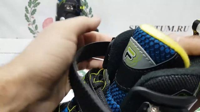 Раздвижные коньки FILA X-ONE ICE Black/Yellow/Blue смотреть онлайн