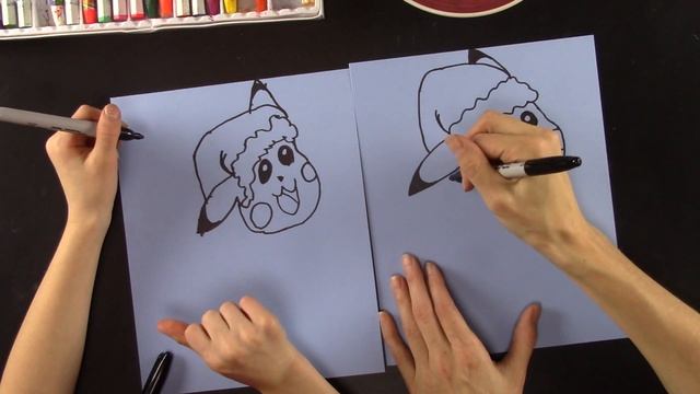 How To Draw Pikachu Santa | Christmas Art Projects for Kids смотреть онлайн