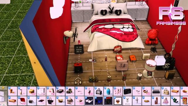 ? URBAN DESIGNER BEDROOM + CC FOLDER & DOWNLOAD | GUCCI, CHANEL, LV+MORE! | Sims 4 Speed Build смотреть онлайн